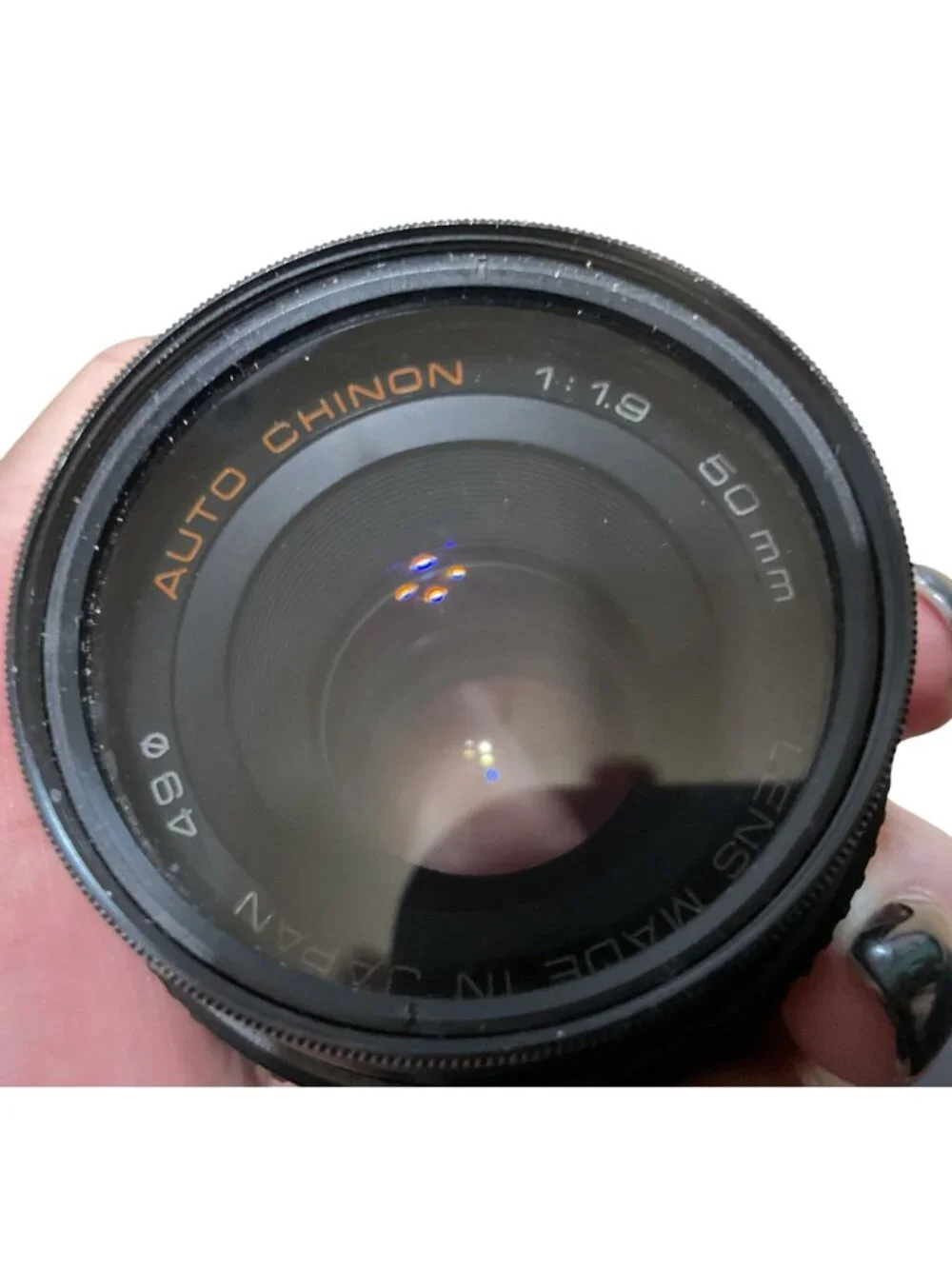 Vtg Chinon CE-3 35mm SLR Film Camera With 1:1.9 50mm Lens & Caps Tested Working